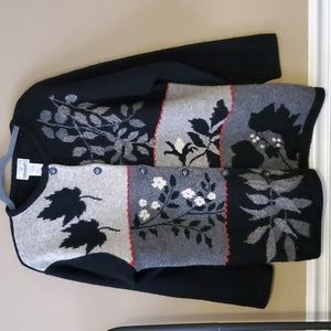 Susan Bristol Vintage Wool Cardigan Sweater Size L